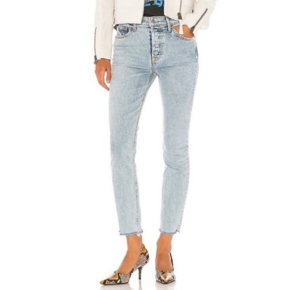 GRLFRND Denim Karolina Distressed High Rise Skinny Jeans Revolve Close Call 26 - Picture 13 of 13